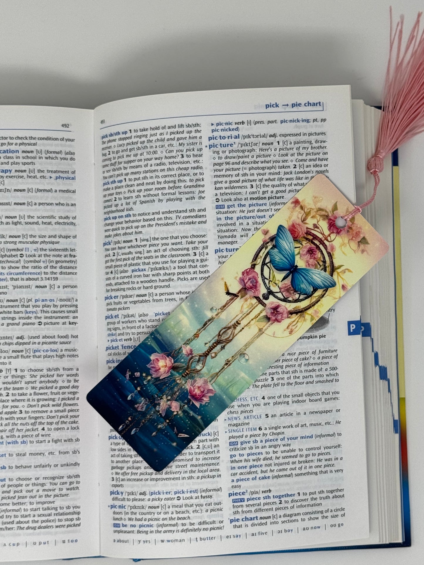 Blue Birds Enchanted Bookmark
