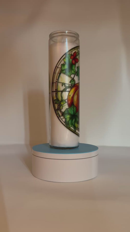 Pumpkin Wrap Candle (Stained Glass Effect)